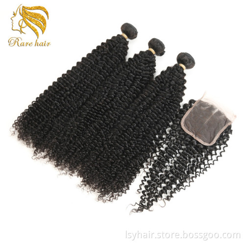 Lsy Natural Wholesale Malaysian Kinky Curly 100% Human Hair Extensions For Black Women